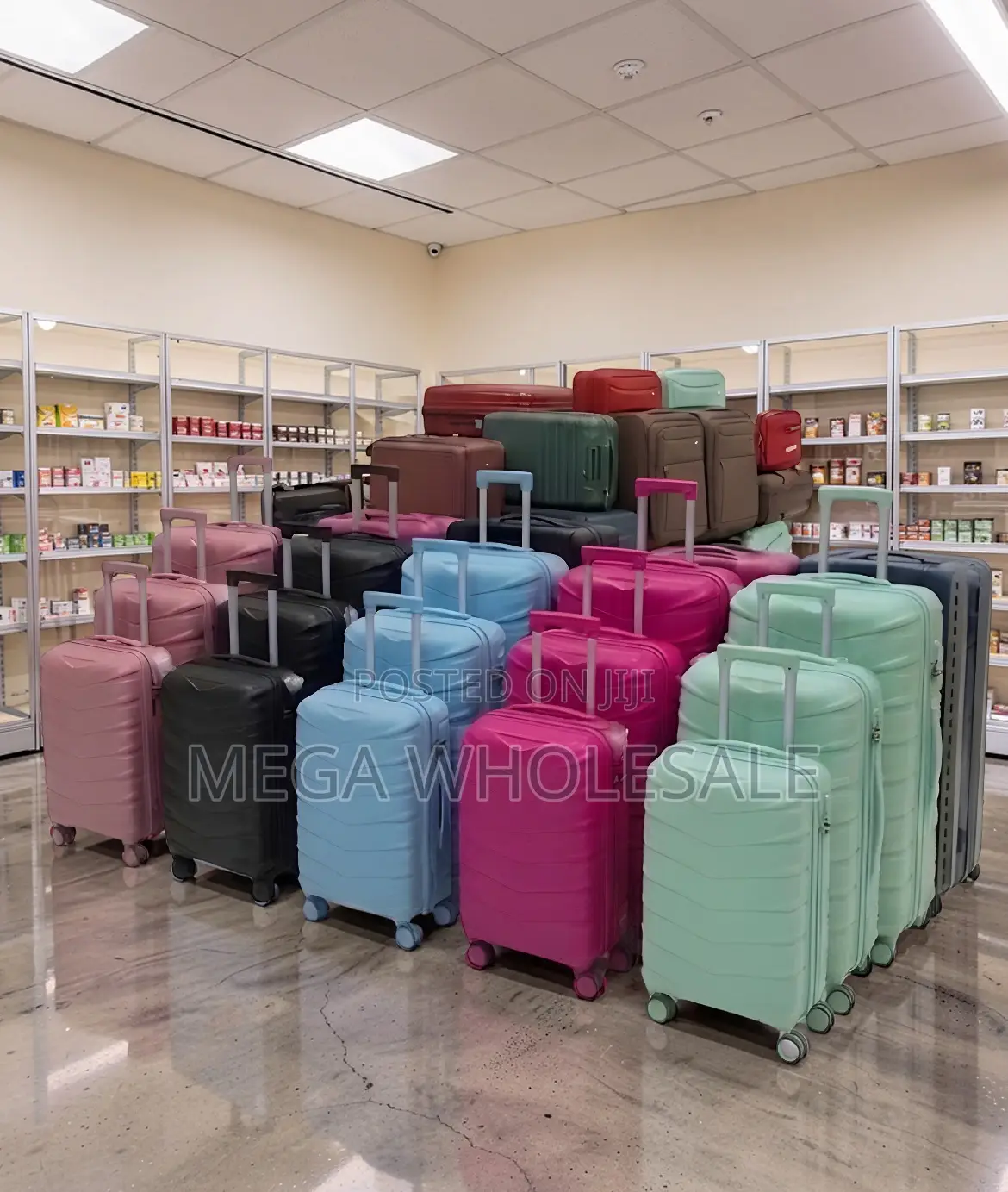 Classic 3-in-1 Unbreakable Rubber Suitcase Travel Bags Set