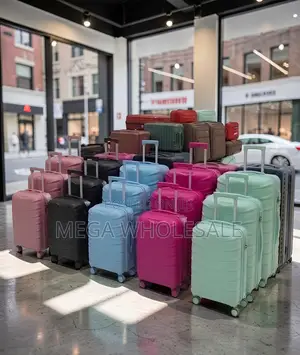 Classic 3-in-1 Unbreakable Rubber Suitcase Travel Bags Set