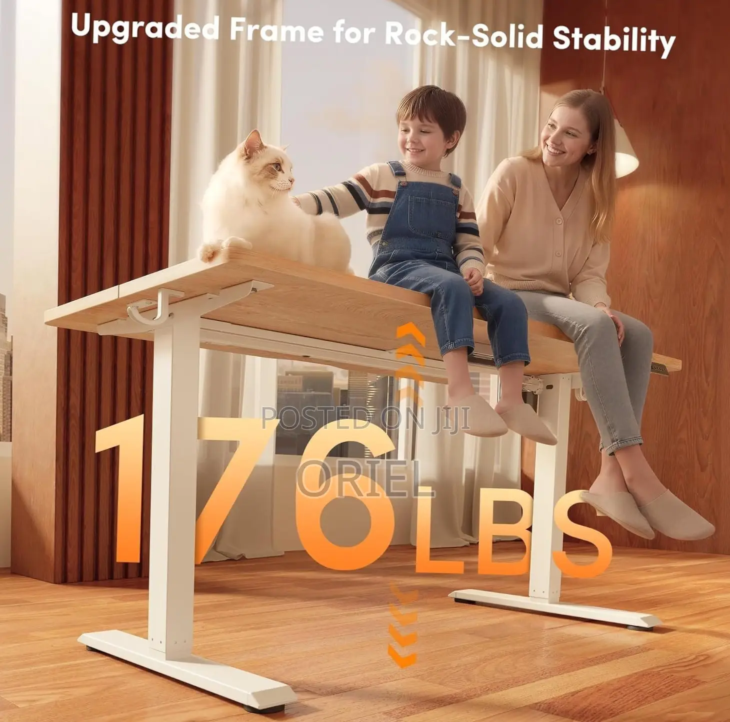 Office Desk : 120CM Sit-Stand Electric Desk