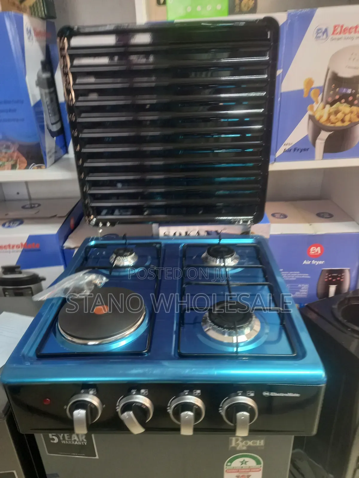 Em Table Top 3+1"standing Cooker Black