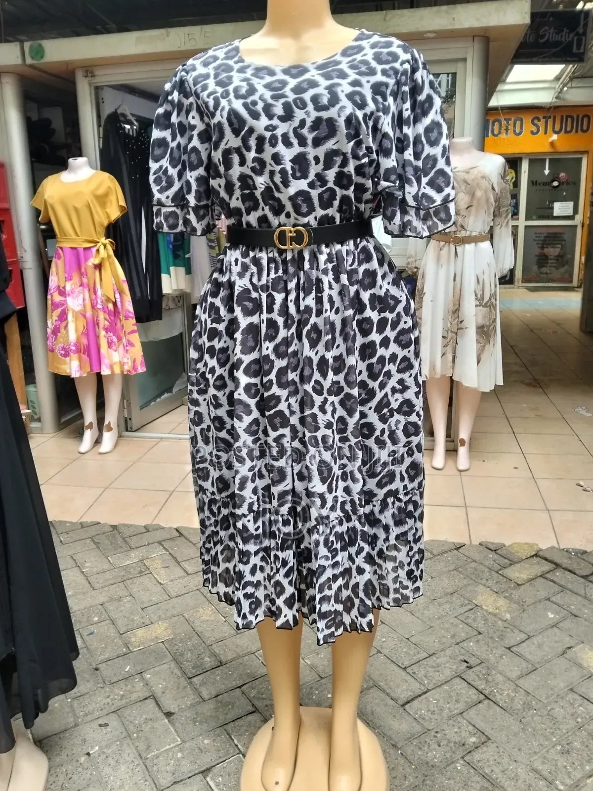 A Casual Animal Print Dress