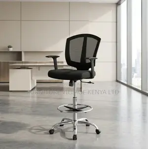 Counter Chair; Ergonomic High Swivel Office Cashier Chair