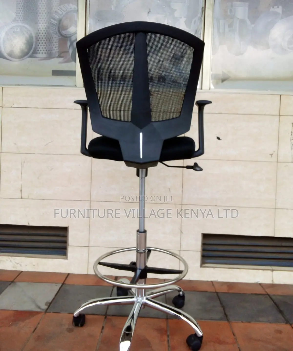Counter Chair; Ergonomic High Swivel Office Cashier Chair