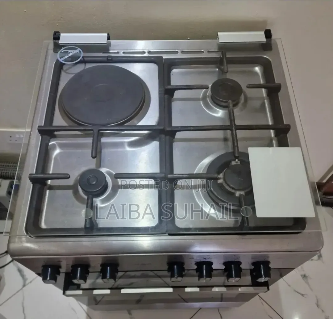 VON Hotpoint 60x60 Cooker (3G+1E) - Gas Electric Standing Stove