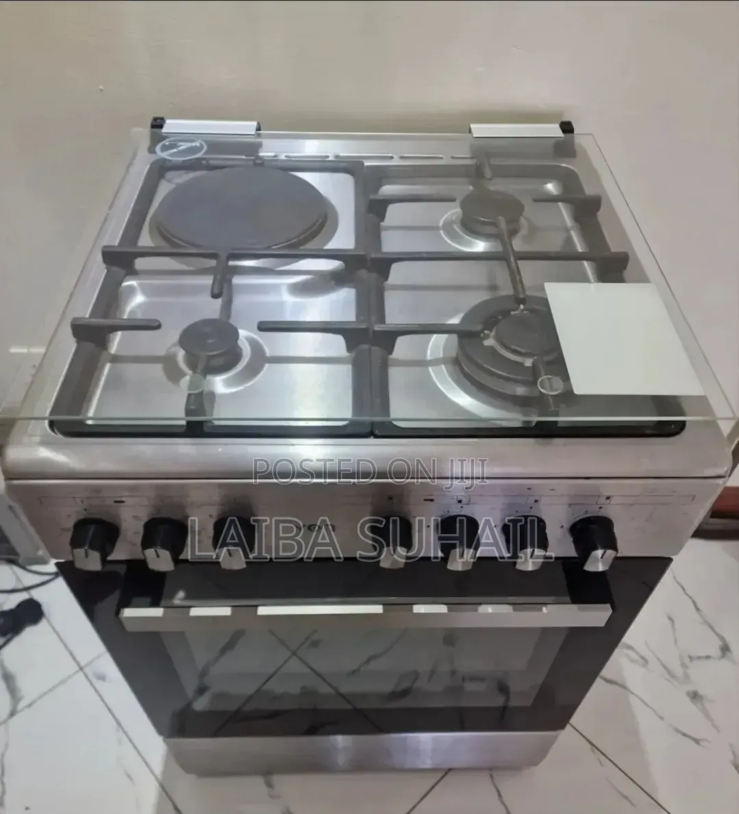 VON Hotpoint 60x60 Cooker (3G+1E) - Gas Electric Standing Stove