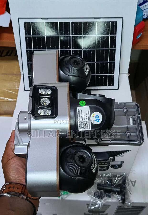 4G Triple Lens Solar CCTV With Solar Light - thumbnail 2