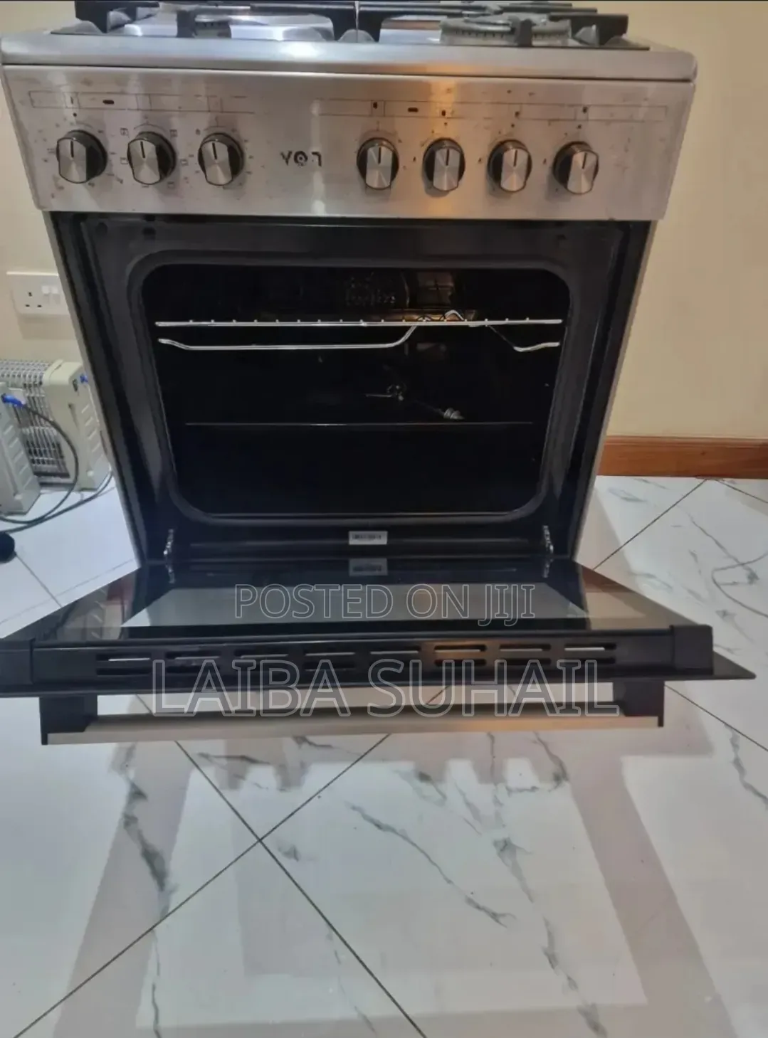 VON Hotpoint 60x60 Cooker (3G+1E) - Gas Electric Standing Stove