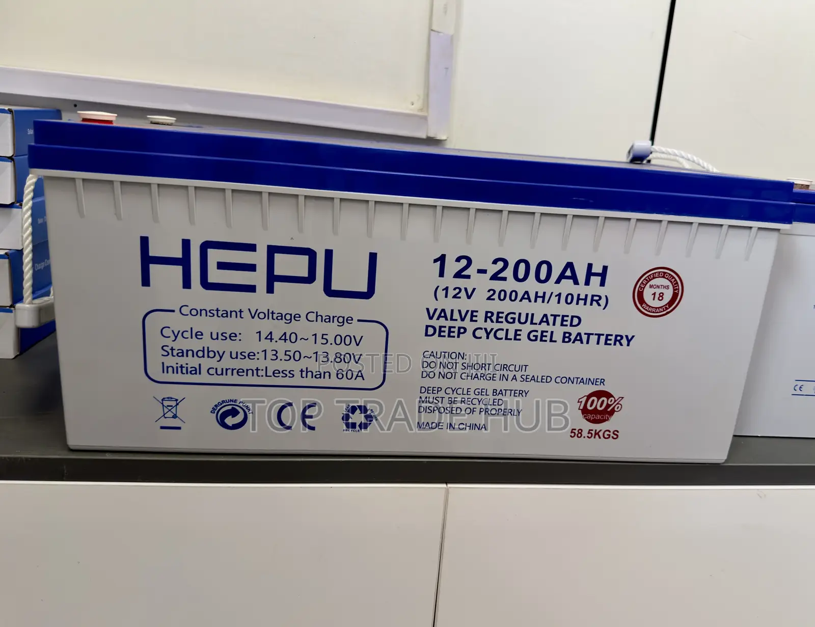 Hepu Deep Cycle Gel Solar Battery 12V 200Ah
