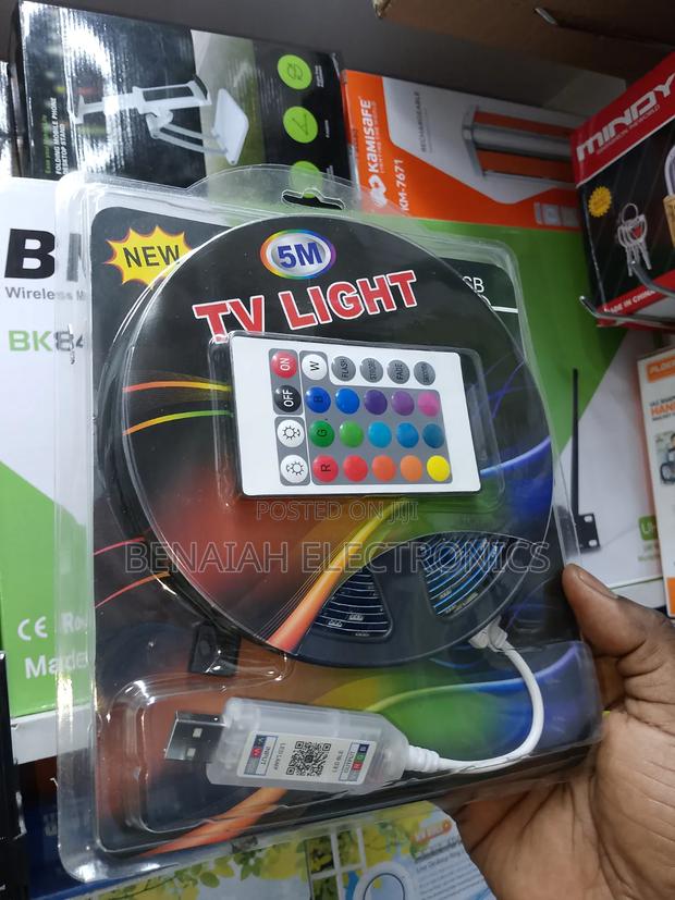 TV Strip Light 5 Meters 12 Different Colors, Remote App Controlled