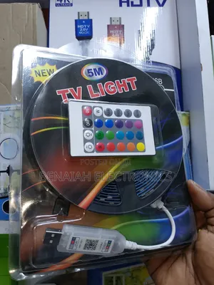 TV Strip Light 5 Meters 12 Different Colors, Remote App Controlled