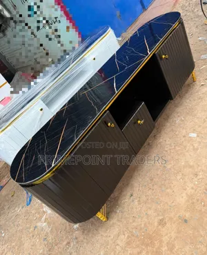 Modern 6FT TV Stand With Marble Sheet Top – Executive Design