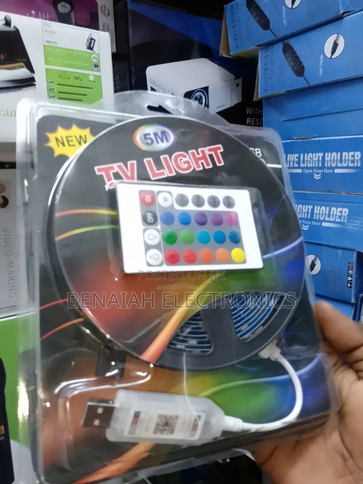 TV Light 5 Meters,12 Different Colors With Both Remote App