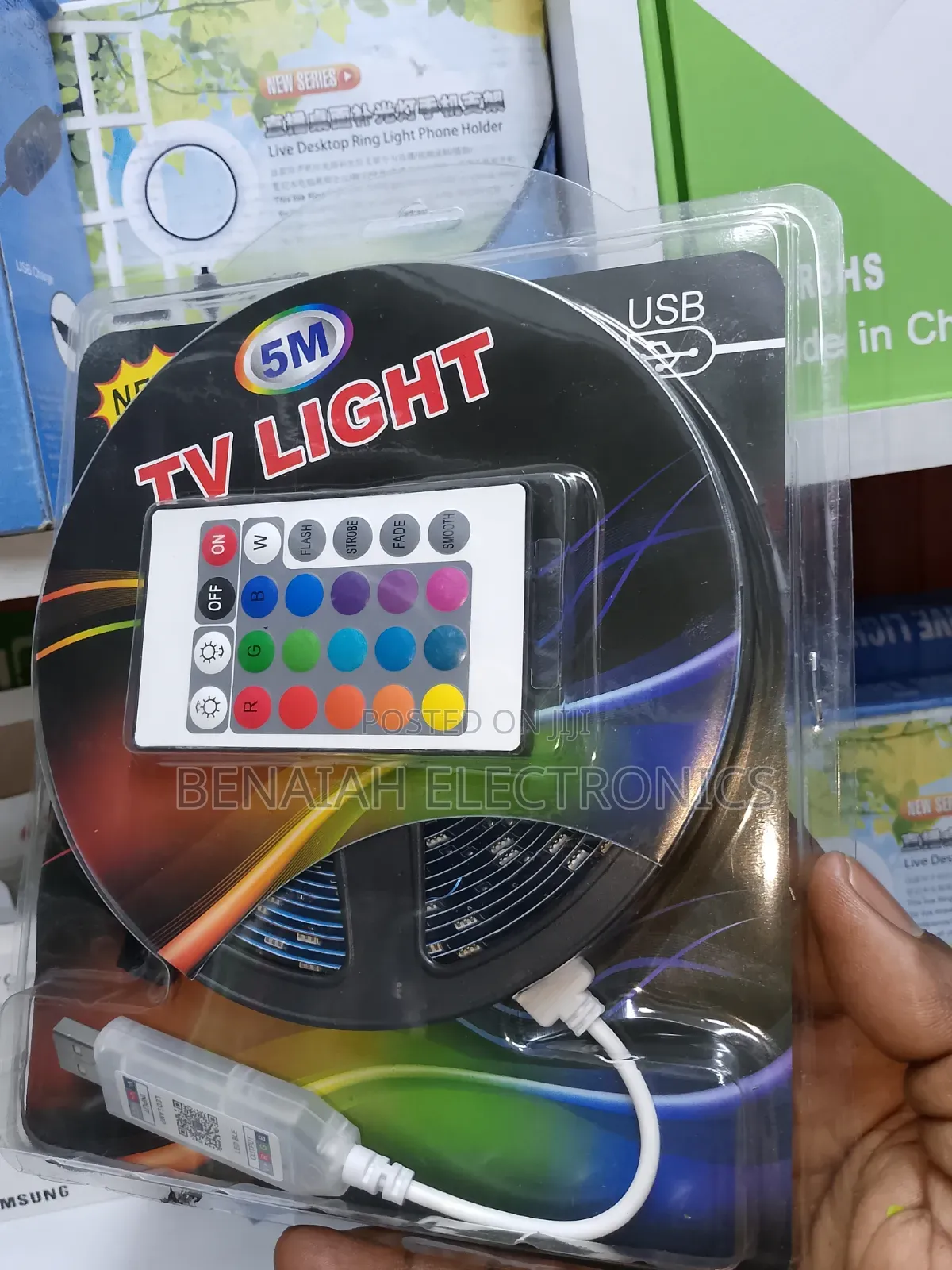 TV Light RGB Lighting With 12 Different Colors USB Port