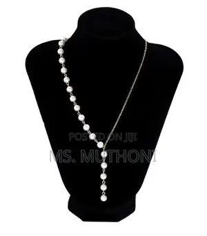 minimalist Boho Pearl Y-Lariat Drop Necklace
