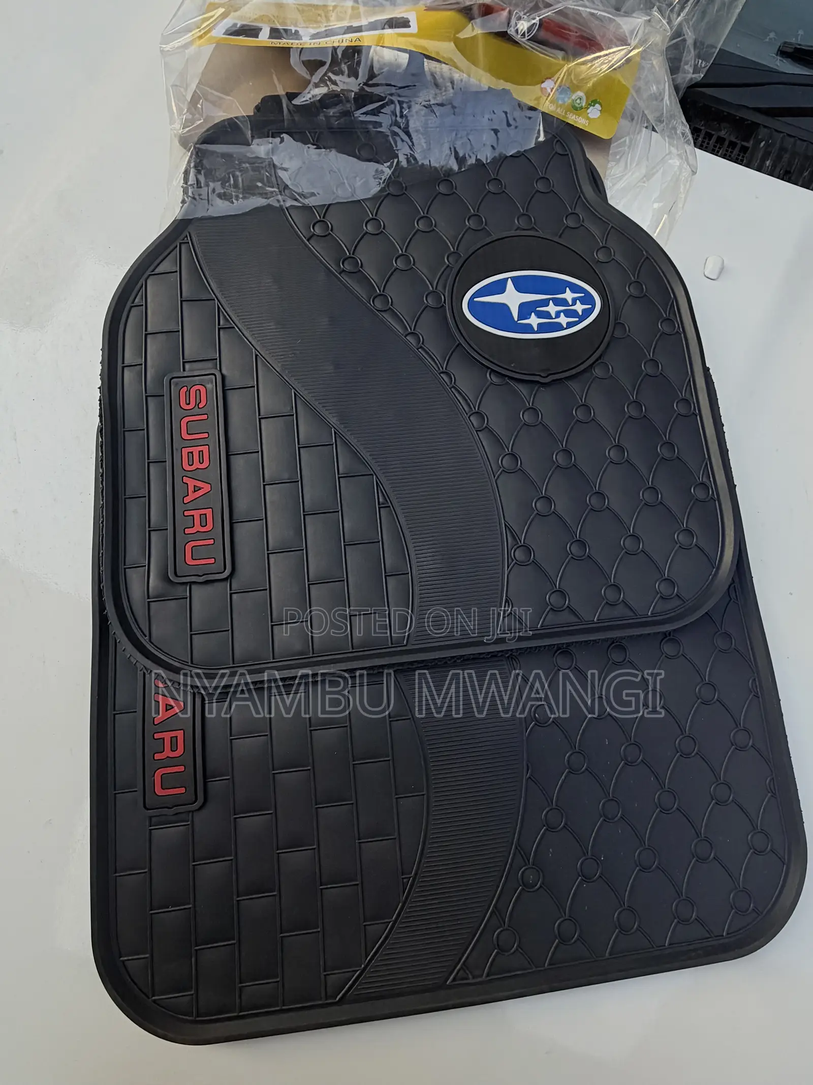 Heavy Subaru Branded Car Floor Mats