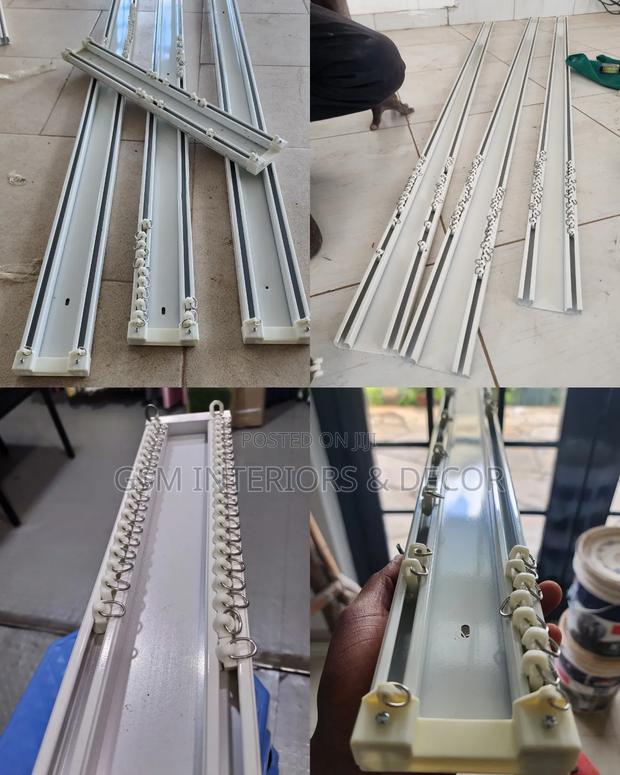 Stainless Aluminium Curtain Rails Double for Home Designs