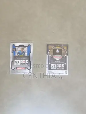 Soccer Cards Maldini Marta Caicedo Fernandes and Seolinto