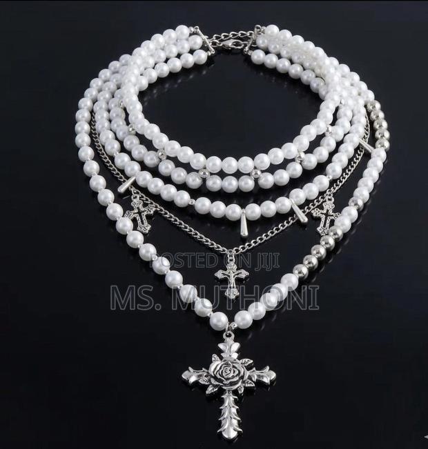 Gothic Royalty Statement Multi-Layer Necklace.