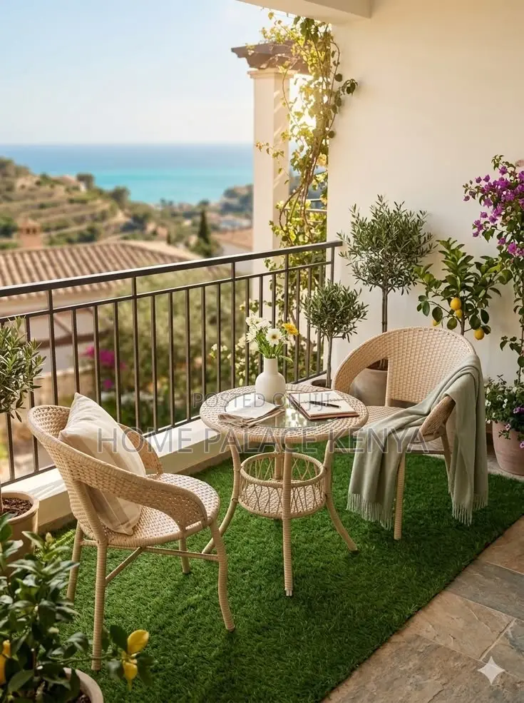 Dining Set; Modern Wicker Rattan Dining Set for Garden and Balcony