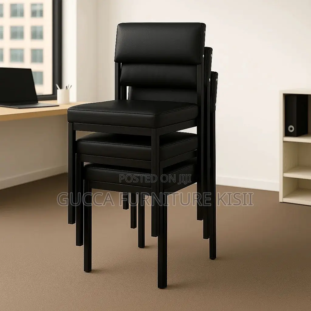 Office Chair; Leather Padded Office Catalina Visitor Chair