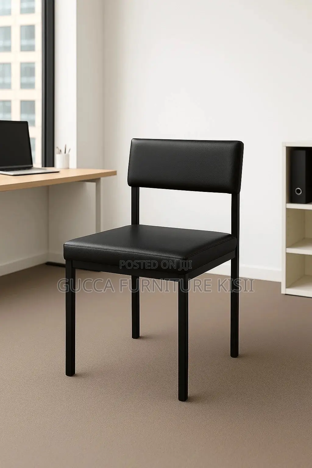 Office Chair; Leather Padded Office Catalina Visitor Chair