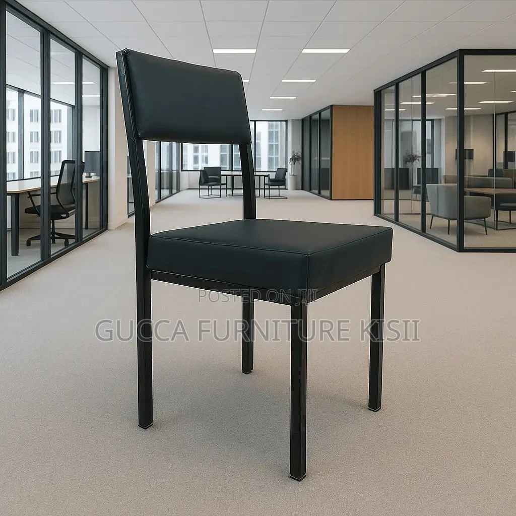 Office Chair; Leather Padded Office Catalina Visitor Chair