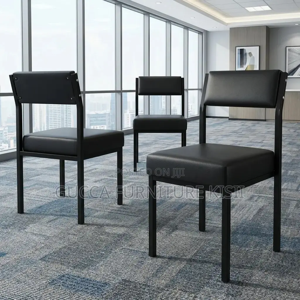 Office Chair; Leather Padded Office Catalina Visitor Chair