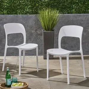 Home Chairs; Armless Stackable Plastic Home Chairs