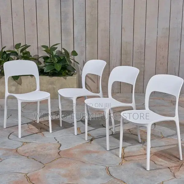 Home Chairs; Armless Stackable Plastic Home Chairs