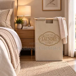 Large Capacity Foldable Laundry Basket With Lid and Handles
