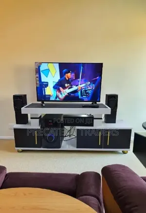 Modern Istanbul TV Stand – Black White Design