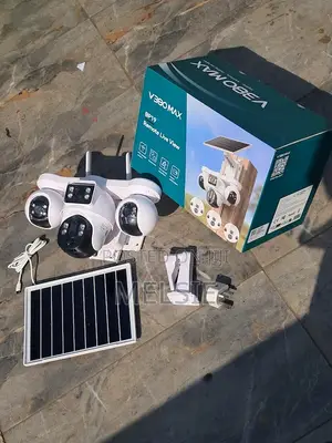 V380 Pro 4-Lens Solar 4G PTZ CCTV Camera | Outdoor Security