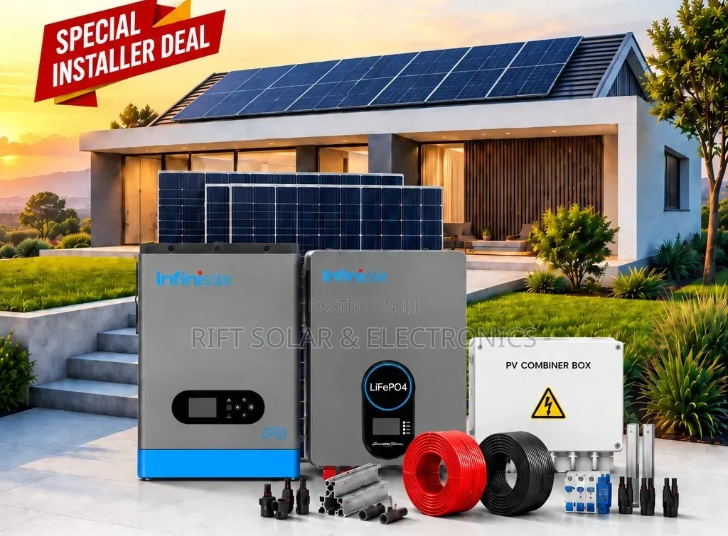 4kva - 5.12kwh Offgrid System - (4)650w Solar Panels Installation