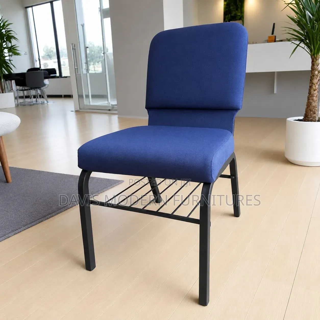 Royal Blue Fabric Seat