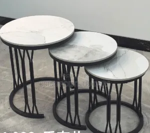 3-in-1 Executive Pure Marble Table – Elegant Stylish
