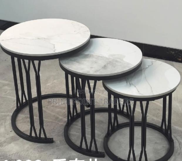 3-in-1 Executive Pure Marble Table – Elegant Stylish