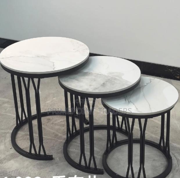 3-in-1 Luxury Marble Table Set – Premium Executive Design
