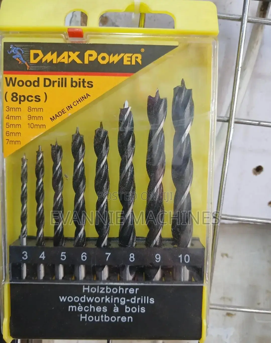 8-Piece Set of Dmax Power Drill Bits