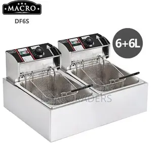 Macro Electric Deep Fryer 6Ltr + 6Ltr Capacity City