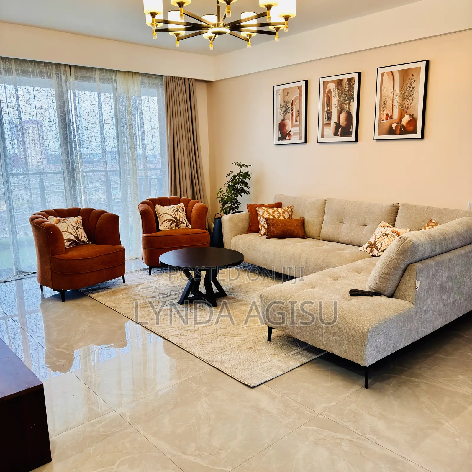 Furnished 3bdrm Apartment in Syokimau for rent