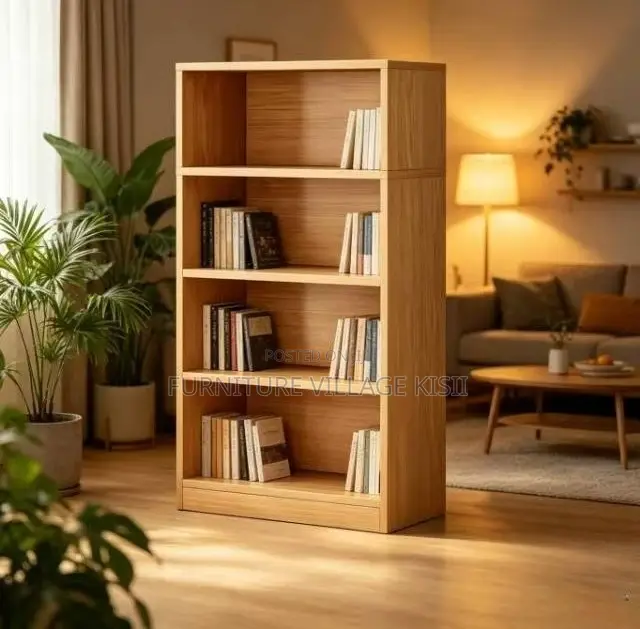 Office Furniture; 4-Shelf Open Storage Bookshelf