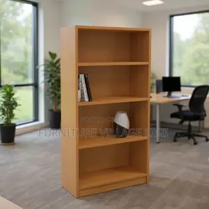 Office Furniture; 4-Shelf Open Storage Bookshelf
