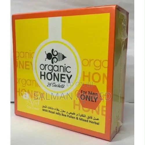 Organic Honey or 24 Sachets With Royal Jelly Bee Pollen Mixed Herbal