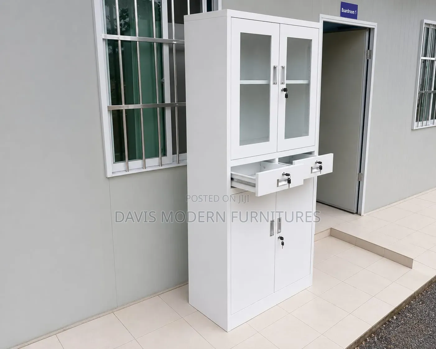 3-Sections Multi-Functional Office Storage Cabinet