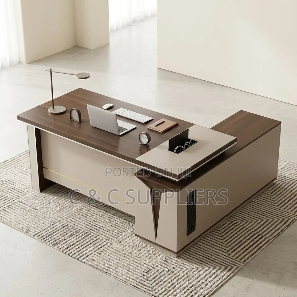 Executive L-Shaped C C Boss Desk-160cm