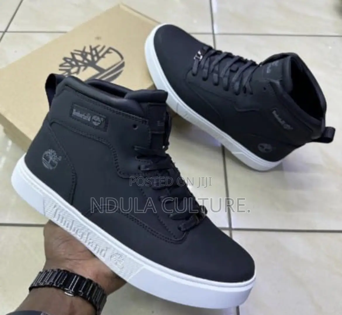 Timberland High-Top Leather Casual Sneakers