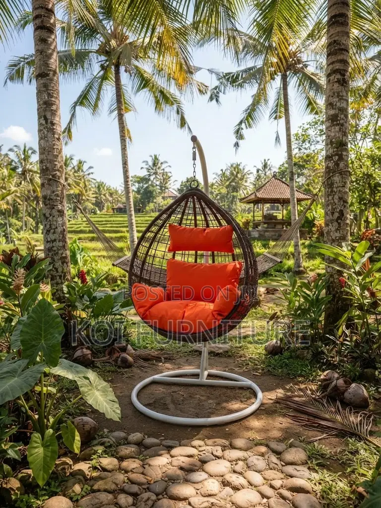 Home Chairs; Rattan Hanging Rotational Balcony Outdoor Hammock Chair