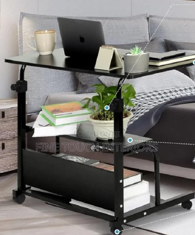 Spacious Laptop Desk With Storage Shelf