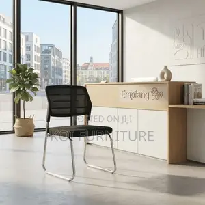 Office Chairs; Sled Base Visitors Mid Backrest Reception Mesh Seat