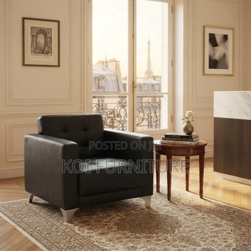 Office Sofa; Single Seater Leather Executive Managers Sofa Set